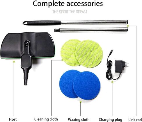 Cordless Electric Mop,Floor Scrubber and Polisher Machine,Spinning Cleaner Vacuum,Electric Mops for Floor Cleaning,Floor Buffer Polisher for Home with Replacement Pad in Saudi Arabia