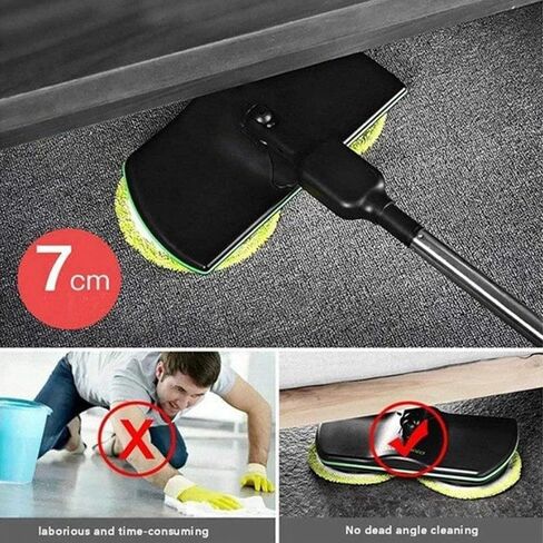 Cordless Electric Mop,Floor Scrubber and Polisher Machine,Spinning Cleaner Vacuum,Electric Mops for Floor Cleaning,Floor Buffer Polisher for Home with Replacement Pad in Saudi Arabia
