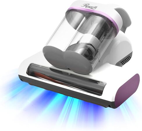 Rosewill Mattress Vacuum Cleaner: UV-C Light & High Heating Tech, 350W 13Kpa Strong Suction, Deep Cleaning Bed Handheld Vacuums for Sofa/Bed/Pet Hair, Corded - Orange in Kuwait