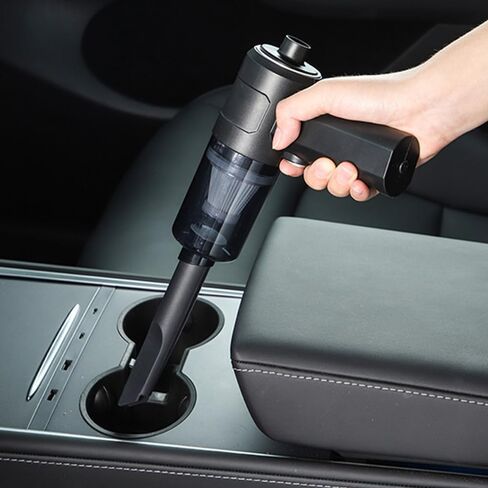 Handheld Vacuum, Portable Car Vacuum with High Power Suction, Lightweight Handheld Cleaner for Quick Pickup, Car Detailing Interior Cleaning Tool for Home Office Sofa Keyboard, Black in Saudi Arabia