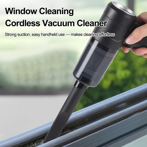 Handheld Vacuum, Portable Car Vacuum with High Power Suction, Lightweight Handheld Cleaner for Quick Pickup, Car Detailing Interior Cleaning Tool for Home Office Sofa Keyboard, Black in Saudi Arabia