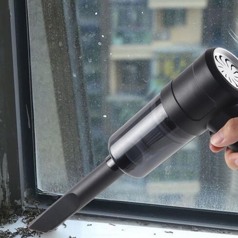 Handheld Vacuum, Portable Car Vacuum with High Power Suction, Lightweight Handheld Cleaner for Quick Pickup, Car Detailing Interior Cleaning Tool for Home Office Sofa Keyboard, Black in Saudi Arabia