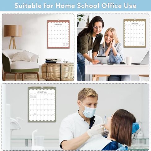 تقويم 2026 - تقويم حائط 2026-2027، يناير 2026 - يونيو 2027، تقويم صغير مقاس 8.5 بوصة × 11 بوصة، تقويم حائط عمودي لمدة 18 شهرًا مع ربط بسلك مزدوج، وخطاف تعليق وورق سميك in Kuwait