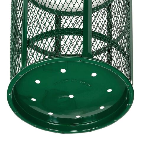 Global Industrial Outdoor Metal Trash Container, 48 Gallon, Green in Saudi Arabia