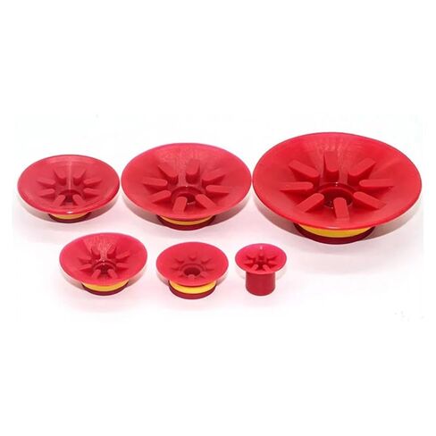 10Pcs Pneumatic Vacuum Suction Cup NBR/Silicone Robotic Manipulator Nozzle Red Black VF15-VF50(VF25R) in Saudi Arabia