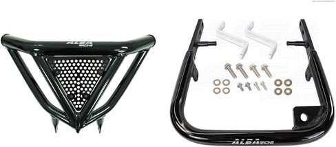 متوافق مع Yamaha Raptor 700 (2013-2019) وRaptor 700R (2006-2009 و2011-2019) حزمة ممتص الصدمات الأمامي الأسود مع مصد قضيب الإمساك الخلفي المطابق in Kuwait