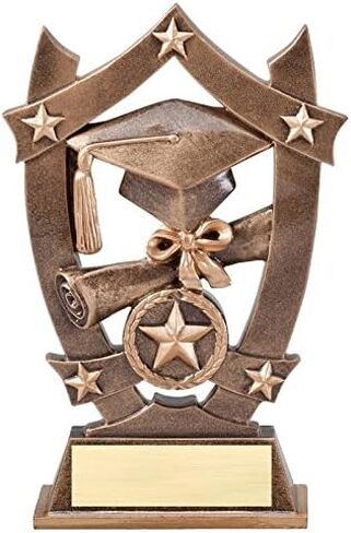Decade Awards Graduate Trophy - Engraved Commencement Award -3D Gold Sport Stars - Customize Now - - 6.25 Inches Tall in Saudi Arabia