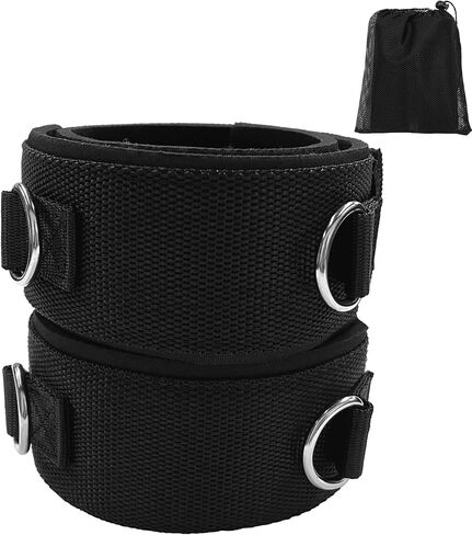 2 PCS Fitness Thigh Straps, Adjustable Neoprene Padded Fitness Leg Exercise Attachment, Leg Cuffs for Strength Training and Speed Exercises, Machines Gym Workout Speed Exercise for Taekwondo, Football, Running in Saudi Arabia