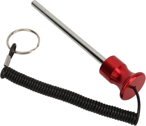 DAUZ Gym Weight Pin, Iron Aluminum Magnetic Weight Machine Pin 8x125mm for Exercise (Red Color) in Saudi Arabia