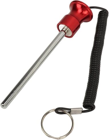 DAUZ Gym Weight Pin, Iron Aluminum Magnetic Weight Machine Pin 8x125mm for Exercise (Red Color) in Saudi Arabia