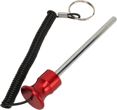 DAUZ Gym Weight Pin, Iron Aluminum Magnetic Weight Machine Pin 8x125mm for Exercise (Red Color) in Saudi Arabia