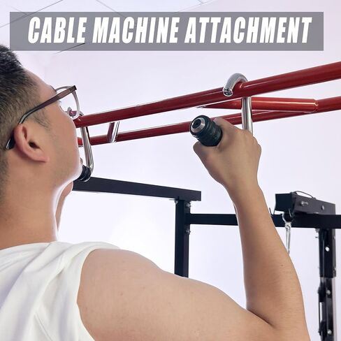 KORIKAHM Ergonomic Steel Cable Machine Attachments,Pull Up Handles, Cable Handles Gym Equipment, Exercise Handles for LAT Pull Down Home Gym Workouts in Saudi Arabia