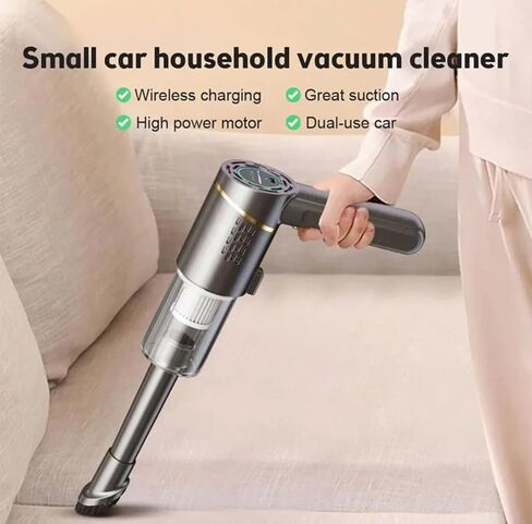 Generic 10000PA Cordless Handheld Car Vacuum Cleaner, Portable, Battery Powered, Black, D01CC0038 in Saudi Arabia