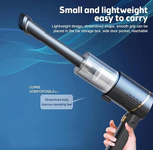 Generic 10000PA Cordless Handheld Car Vacuum Cleaner, Portable, Battery Powered, Black, D01CC0038 in Saudi Arabia