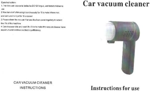Generic 10000PA Cordless Handheld Car Vacuum Cleaner, Portable, Battery Powered, Black, D01CC0038 in Saudi Arabia