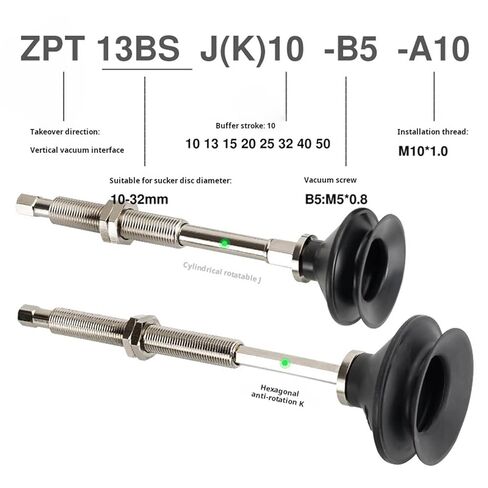 Industrial Vacuum Pad Suction Cup ZPT10BN-K10-B5-A10 Manipulator ZPT20BSK10-B5-A10 1Pcs(ZPT32BNK10-B5-A10) in Saudi Arabia