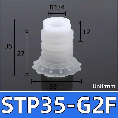 Vacuum Sucker STP35 STP60 Silicone Manipulator Accessory Suction Nozzle Pneumatic Cup 10Pcs(STP35-G2F1) in Saudi Arabia