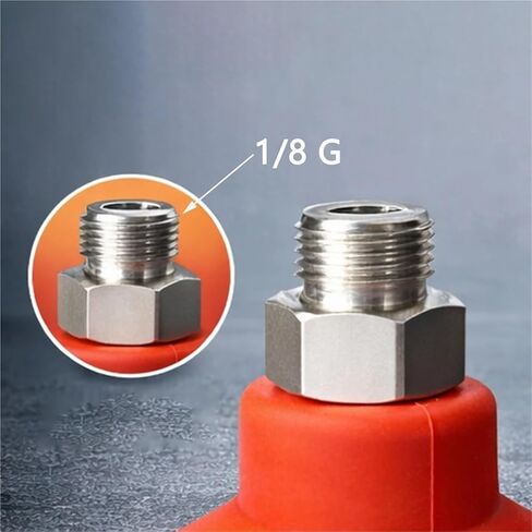 10Pcs Pneumatic Vacuum Sucker with Fitting G1/8 Thread 8mm Mounting Hole Silicone Double Layers(50mm,10 Piece Red) in Saudi Arabia