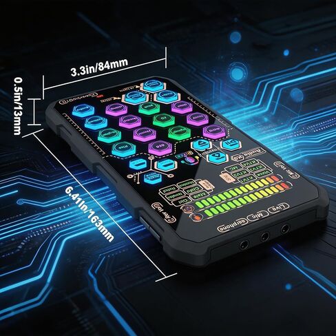 مجموعة مغير الصوت المحمولة SK9 مع تأثيرات صوتية حية للكاريوكي والبث والمعيشة والغناء والتسجيل والألعاب والهدايا in Kuwait