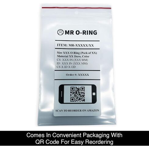 حلقة Mr O-Ring 912 Viton O-Ring - 75A، مقياس التحمل، أسود (عبوة من 100 قطعة) in Saudi Arabia