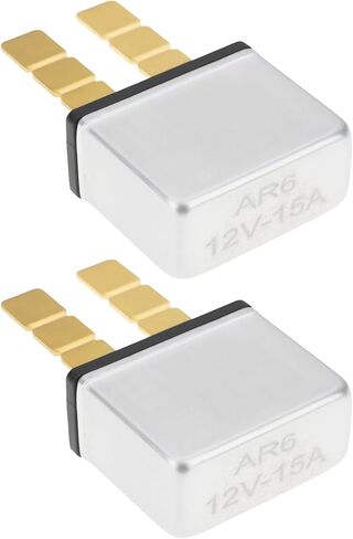 2pcs 6-12V 15A Auto-Reset Circuit Breaker Compatible with ATO ATC AF 257 APR Blade-Style Fuses in Saudi Arabia