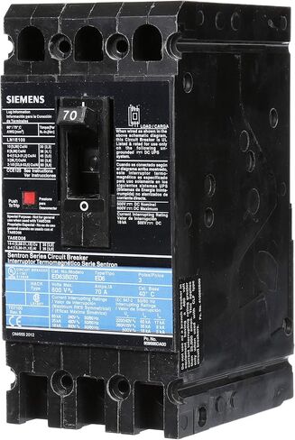 Siemens ED63B070 70A 600V 3P New, Black in Saudi Arabia