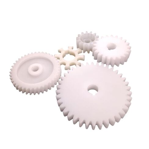POM Plastic Gear Special-Shaped Parts Processing PA66 Spur Gear Helical Gear Transmission Wheel Precision Industrial and Agricultural Processing Parts in Saudi Arabia