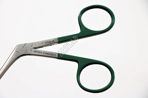ملقط هارتمان التمساح الصغير 3.5 بوصة، أدوات الأنف والأذن والحنجرة من الدرجة الألمانية مع حلقات خضراء (سينمد) in Kuwait