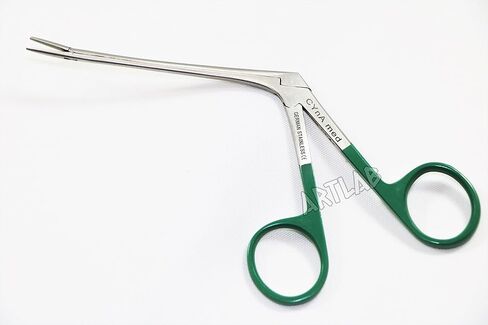 ملقط هارتمان التمساح الصغير 3.5 بوصة، أدوات الأنف والأذن والحنجرة من الدرجة الألمانية مع حلقات خضراء (سينمد) in Kuwait