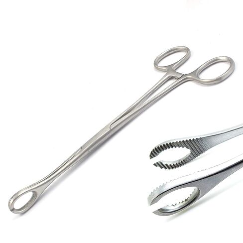Body Piercing Forceps Kit Hemostat Sponge Clamp 6" Straight (Slotted) in Saudi Arabia