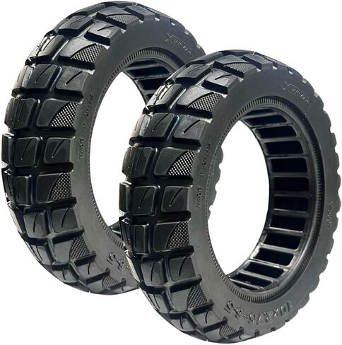 10" 10x2.75-6.5 Solid Scooter Tires – Durable Flat-Free Airless & Reliable - Off-Road Replacement Wheels for Electric Scooters (2 Pieces) in Saudi Arabia