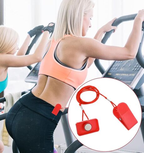 2 Pcs Treadmill Safety Key Replacement, Universal Treadmill Magnet Safety Key, 1.57"x0.59" Magnetic Emergency Stop Switch for Running Machines & Exercise Equipment (Rectangle) in Saudi Arabia