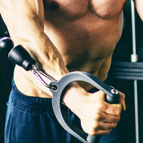 Luwint Single D Handle, Single Arm Row Cable Pulley System Attachment for Weight Workout Home Gym Accessories in Saudi Arabia
