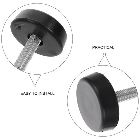 TOYANDONA 4pcs Adjustable Treadmill Feet with Mounting Bolts Leveling Support for Home and Equipment Durable Thumb Screws for Enhanced Stability and Compatibility Various Surfaces in Saudi Arabia