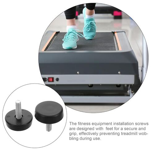 TOYANDONA 4pcs Adjustable Treadmill Feet with Mounting Bolts Leveling Support for Home and Equipment Durable Thumb Screws for Enhanced Stability and Compatibility Various Surfaces in Saudi Arabia