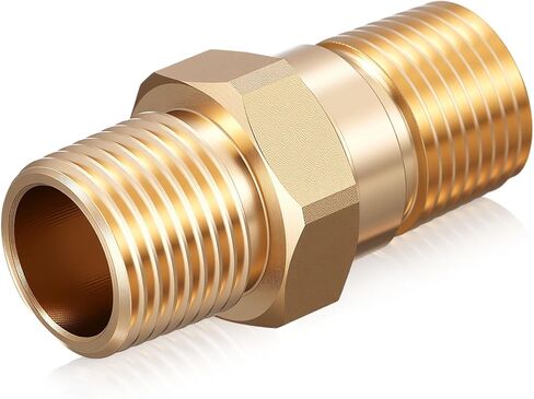 1/2" RV Water Heater Check Valve, 1/2" NPT Male to Male One-Way Backflow Preventer, for RV Camper Motorhome Trailer Fresh Water Heater, Plumbing Backflow Preventer, Brass (2 Pcs) in Saudi Arabia