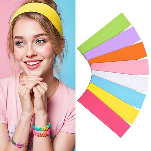Gift for Women 8pcs Fashion Headband: Headbands for Women Girls Valentines Day Gifts for Her Woman Soft Fabric Hairbands Hair Styling Accessories Birthday Gift Teen Girls Wife Sister Stocking Stuffers in Saudi Arabia