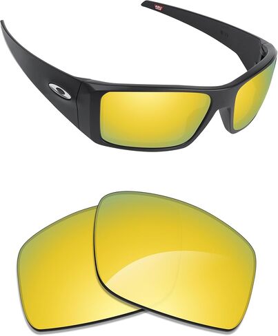 عدسات بديلة مستقطبة عاكسة باللون الأزرق الجليدي من Alphax لنظارات Oakley Heliostat OO9231 الشمسية in Kuwait