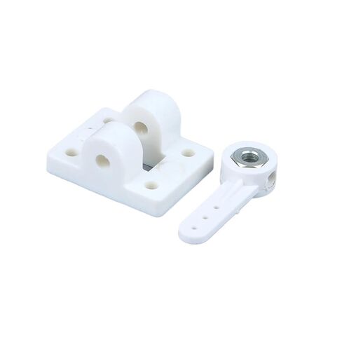 1set Landing Gear Front Wheel Steering 2/3 Holes Steering Arms+Mounts Suitable for RC Fixed Wing Aircrafts DIY Parts Parts 3/4mm(A) in Saudi Arabia