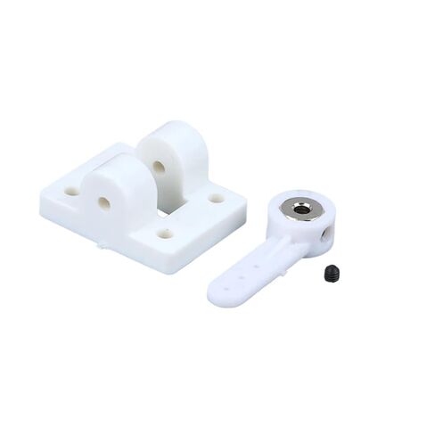 1set Landing Gear Front Wheel Steering 2/3 Holes Steering Arms+Mounts Suitable for RC Fixed Wing Aircrafts DIY Parts Parts 3/4mm(A) in Saudi Arabia
