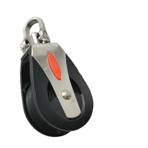 Use for Sailing Yacht Sheave Universal Head Stainless Steel Nylon Pulley Sailboat Plain Swivel Bearing Block Rope(1pcs White Pulley) in Saudi Arabia