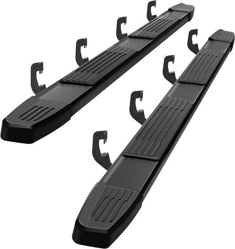 8 Brackets Running Boards Fit for 2007 2010 2015 2016 2017 2018 Chevy Silverado GMC Sierra 1500 Crew Cab, 07-19 Silverado/Sierra 2500HD 3500HD Crew Cab, 6'' Side Steps for Silverado 1500 4 Door Silver in Saudi Arabia