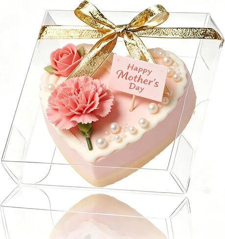 30 Pack 4x4x1.2inch Clear Single Cookies Boxes with Full Window Macaron Boxes Browines boxes Small Treat Boxes Candy Boxes Mini Pie Boxes for Wedding Birthday Party in Kuwait