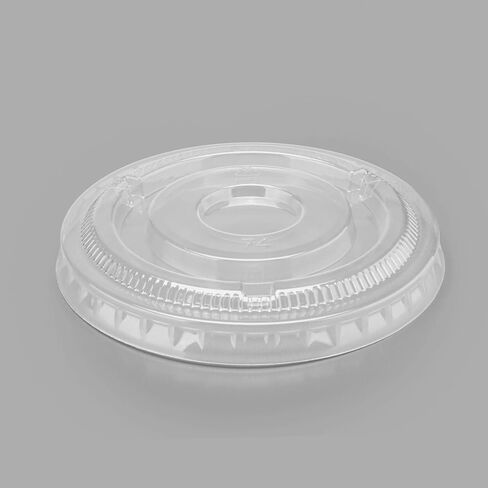 Karat 74mm PET Clear Flat Lid - No Hole, for 7oz PET Cup - Case of 1000 pcs, C-KC74TS-NH in Saudi Arabia