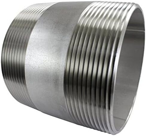 حلمة Duda Energy Barrel مقاس 4 بوصات NPT أطراف ملولبة، 4 بوصات ذكر × طول 3-1/2 بوصة in Saudi Arabia