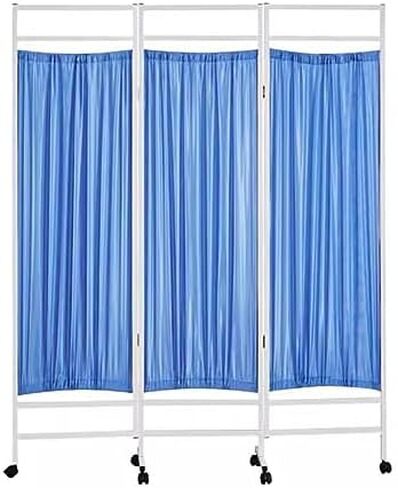 Foldable Privacy Screen with 360° Rolling Wheels - Adjustable Room Divider for Offices & Salons, Portable Versatile Design for Enhanced Privacy and Space Management in Saudi Arabia