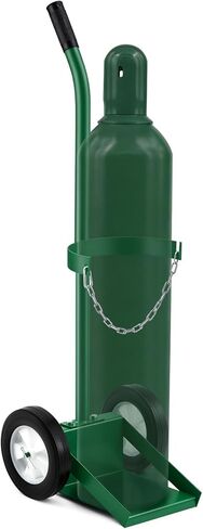 DaisyInner Single Cylinder Welding Cart Large Capacity Oxygen Tank Dolly Welding Gas Cylinder Hand Truck 8" x 10" Base 41" High with Solids Rubber 8" Tires in Saudi Arabia