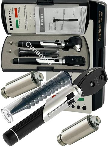 Cynamed - Diagnostix Bright White Led Otoscope Set with Accessories-Multi-Function Otoscope Student Set-Hard Case in Saudi Arabia