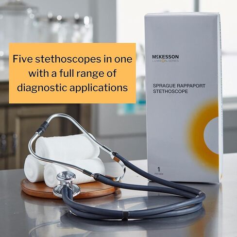 McKesson LUMEON Sprague Rappaport Stethoscope, Double-Sided Chestpiece, Blue, 22 in, 1 Count in Saudi Arabia