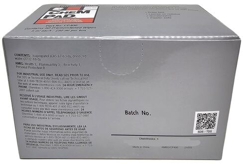 ITW Chemtronics CP400 Chempad مناديل كحول مشبعة مسبقًا (4 عبوات/200 منديل) in Kuwait